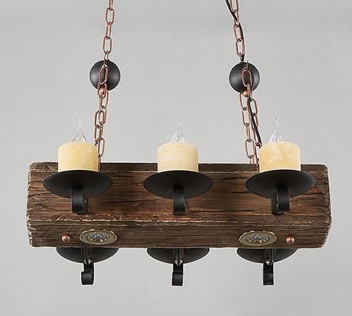 Industrial Pendant Lighting Hanging Pendant Lamp Home Lighting Wooden Ceiling Light