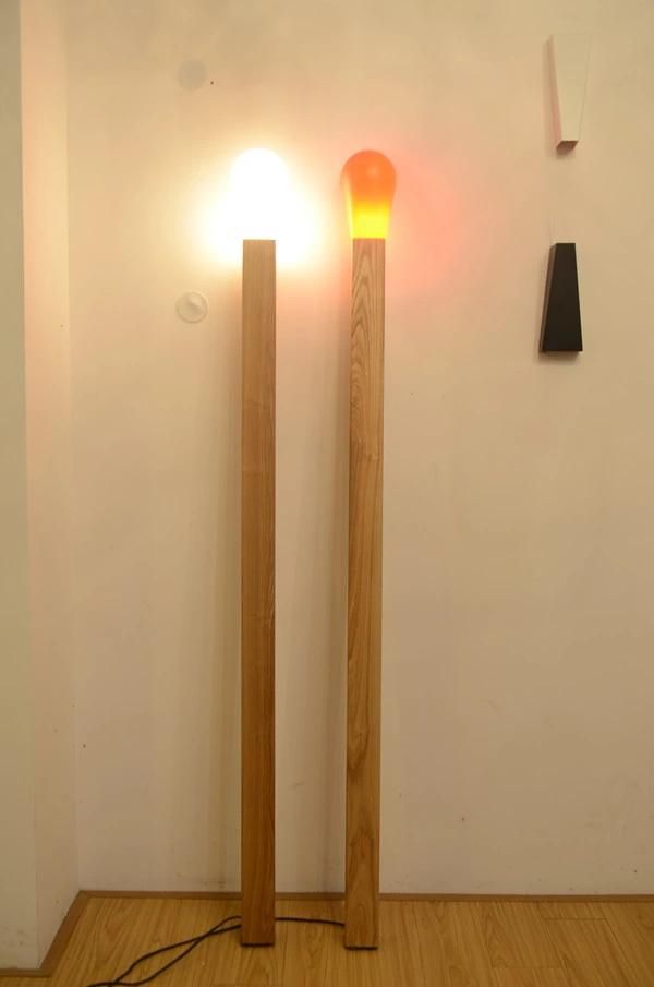 Modern Lighting Bedroom Wood Floor Lamp in Guzhen