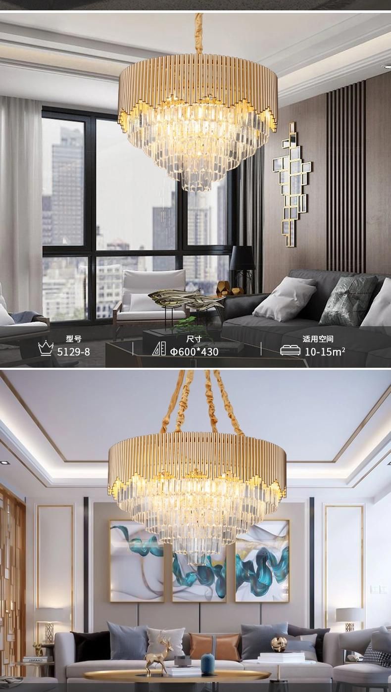 LED Luxury Style Gorgeous Indoor Hotel Office Lobby Ceiling Chandelier Decorative Lights