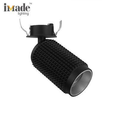 Modern Hotel Indoor Adjustable COB Antiglare 110V-220V Dimming Recessed Spotlight