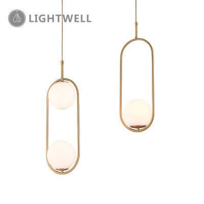 Contemporary Interior Suspension Opal Glass Pendant Lamp for Wedding Decoration