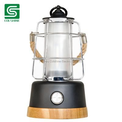Dimmable Bamboo Lantern with Hang Rope
