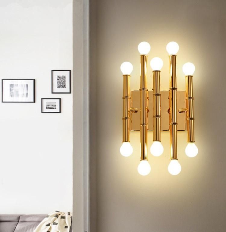 Luxury Gold Tube Bubble Lamp Wall Indoor Modern Light