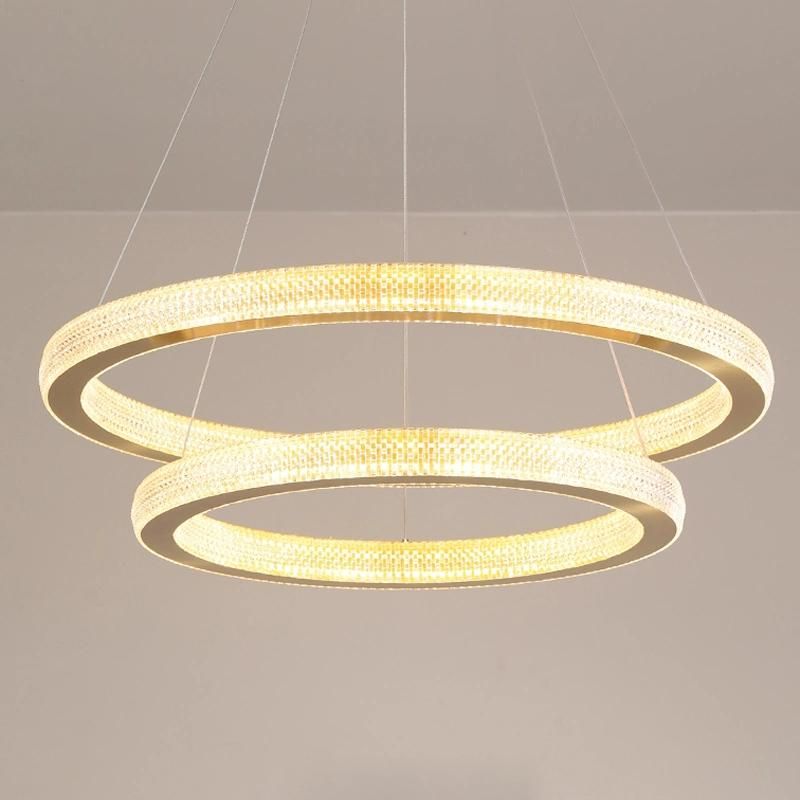 Living Room Dining Room Bedroom Study Room Ring Chandelier Light Luxury Pendant Lighting