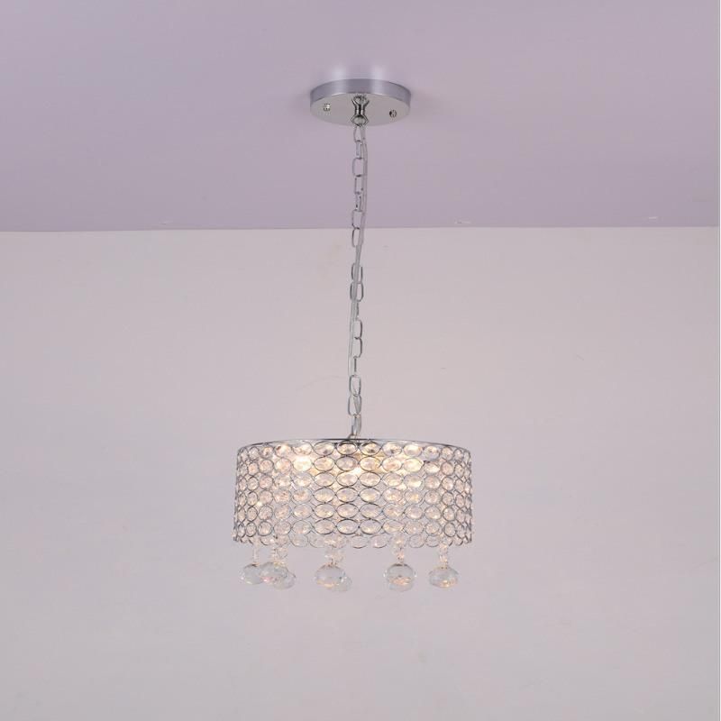 Hot Selling Crystal Cylindrical Chandelier with Warm White/White Light