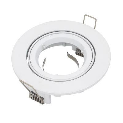 White Round Tilt LED Ceiling Lamp MR16 GU10 Downlight Fitting Fixture (LT1300)