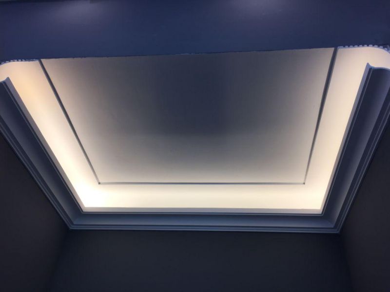 Fire-Resistance Grg Gypsum Cornice Moulding with LED Lights