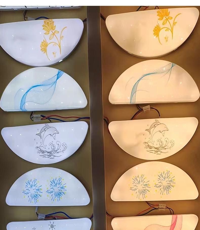 220-265V Wall Bedside Lamp 10W Half-Moon Indoor Wall Sconce Lamp LED Wall Lamp 3c Color Changing