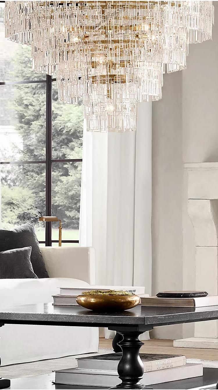 Large Custom Luxury Modern LED Chandelier K9 Crystal Chandelier