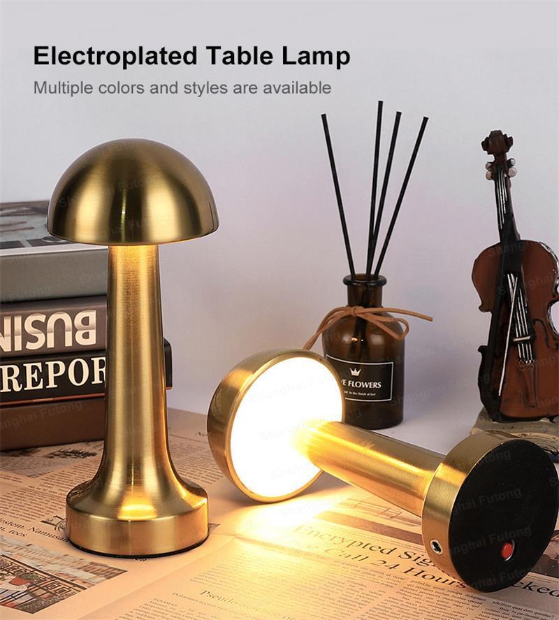 Electric Bar Table Lamp Simple Retro Creative Touch Table Lamp Restaurant Lamp Cafe Table Bedside Small Night Lamp