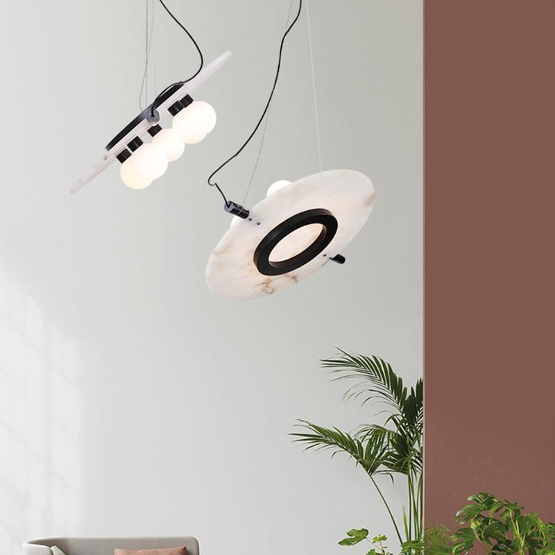 Postmodern Marble Dining Room Chandelier Nordic Living Room Bedroom Pendant Lamp