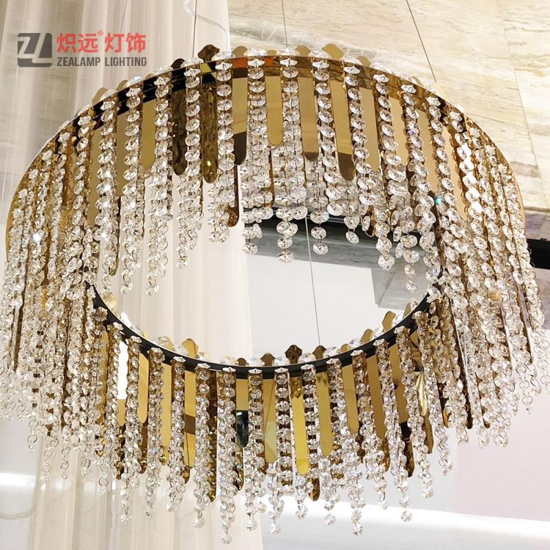 Modern Lighting Simple Crystal Chandelier for Hall Banquet