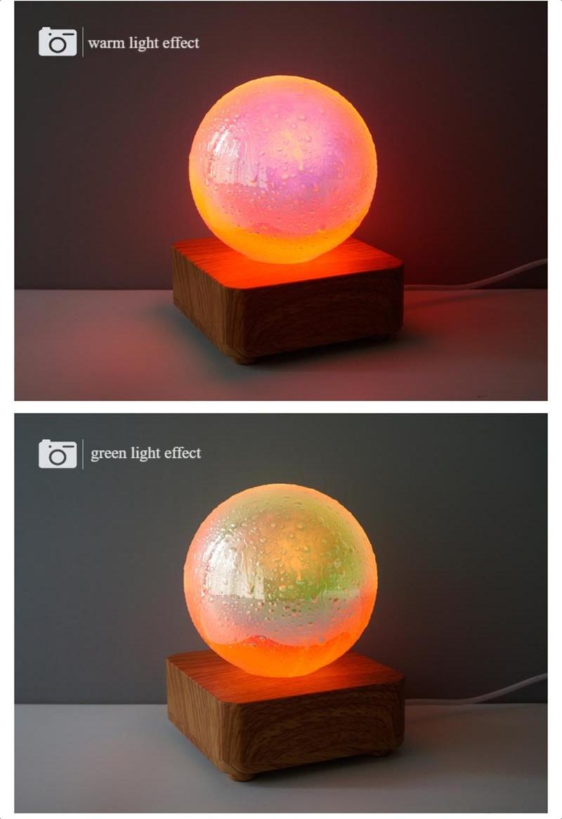 LED Red Water Drop Glass Cover Small Night Light Romantic Atmosphere Small Table Lamp Leisure Bar Atmosphere Light