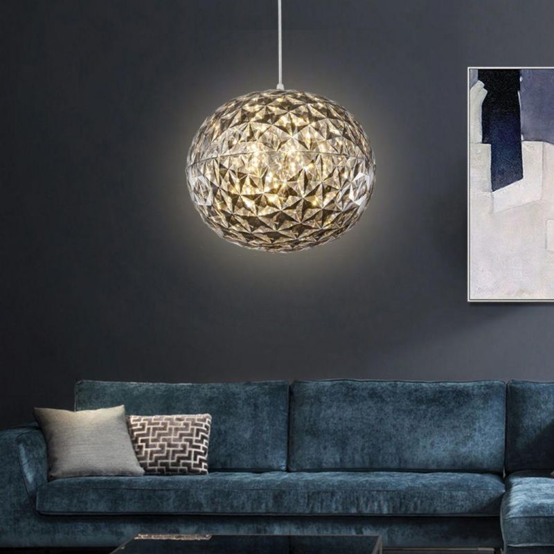 Home Hotel Restaurant Decoration Pendant Lighting Aluminum Acrylic Ball Chandeliers