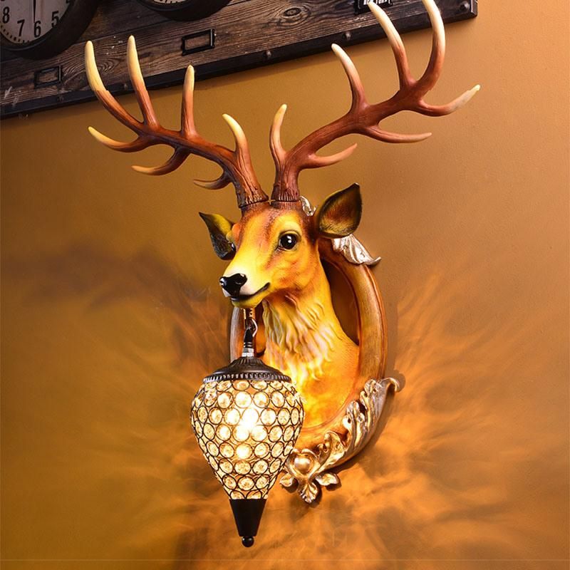 Antlers Indoor LED Wall Light LED Decoration for Wall Rustic Interior Lighting (WH-VR-64)