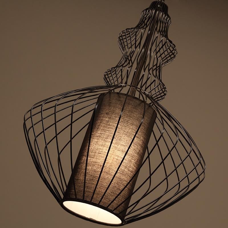 Loft Birds Cage Pendant Lamp for Kitchen Bedroom Dining Room Lighting Fixtures (WH-VP-50)