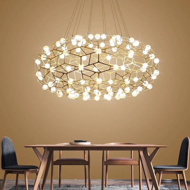 Project Stainless Steel Mesh Shade Pendant Light SMD LED Chandelier Lamp