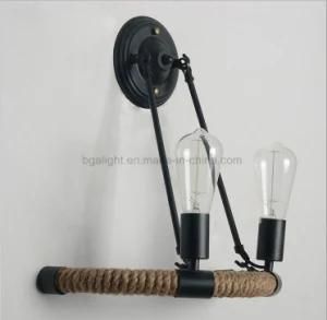 Interior E27 Vintage Hemp Rope LED Wall Sconce Lighting Fixtures