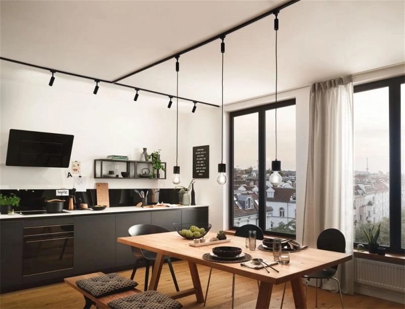 2022 Modern Supermarket Design Manufaturers Dimmable Track Pendant Lights