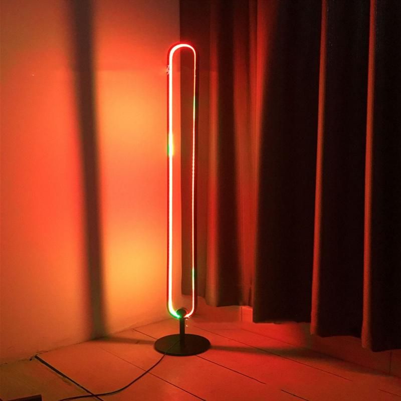 Modern Creative LED Floor Lamp RGB Colorful Marquee Standing Lights Minimal Lamp (WH-MFL-03)