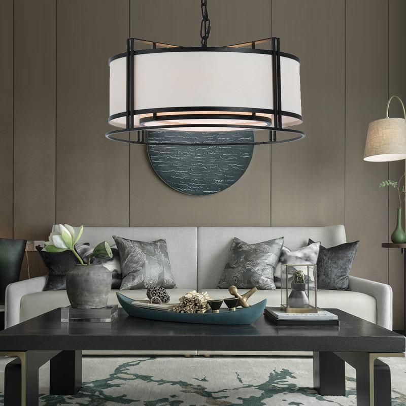 2021 New Arrival Birdcage Pendant Light Wood E27 Pendant Lighting Hanging Light