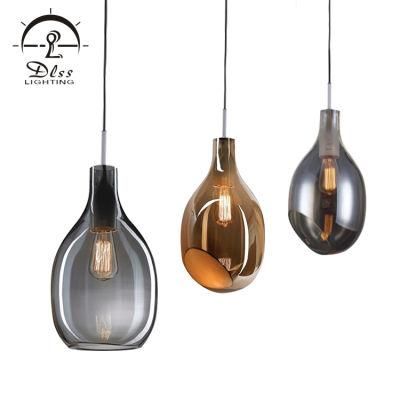 Vintage Creative Fashion Decorative Living Room Glass Incision Pendant Lamp