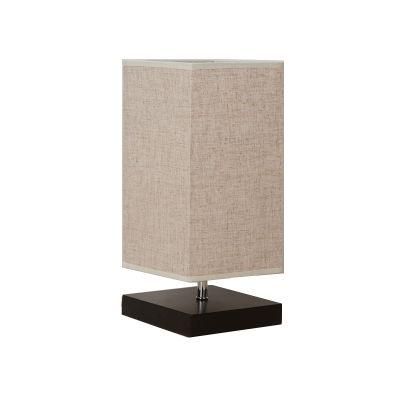 Brown Cylinder Nordic Ceramic Table Lamp Hotel with Fabric Shade Modern Home Decor Bedside Porcelain Table Lamps