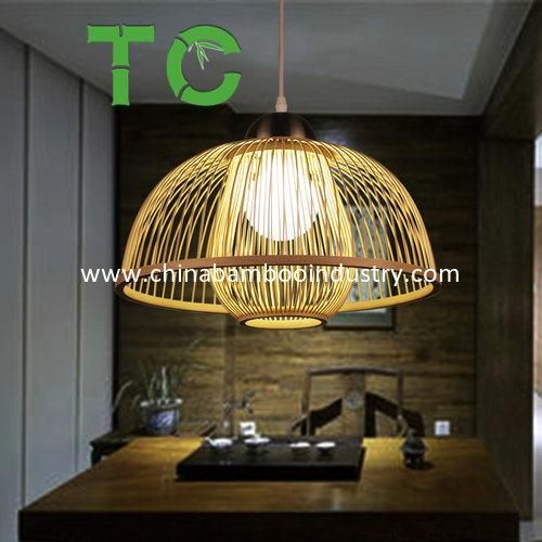 Wholesale Handmade Bamboo Woven Chandeliers Bamboo Pendant Ceiling Lamp