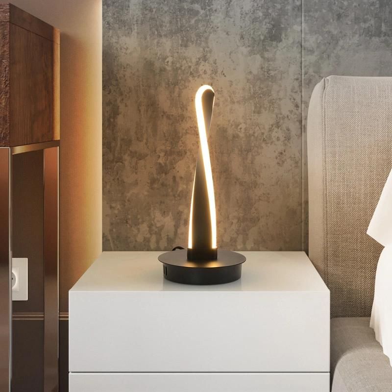 Spiral Creative Design Table Lamp Bedside Lamp Nightstand Light Reading