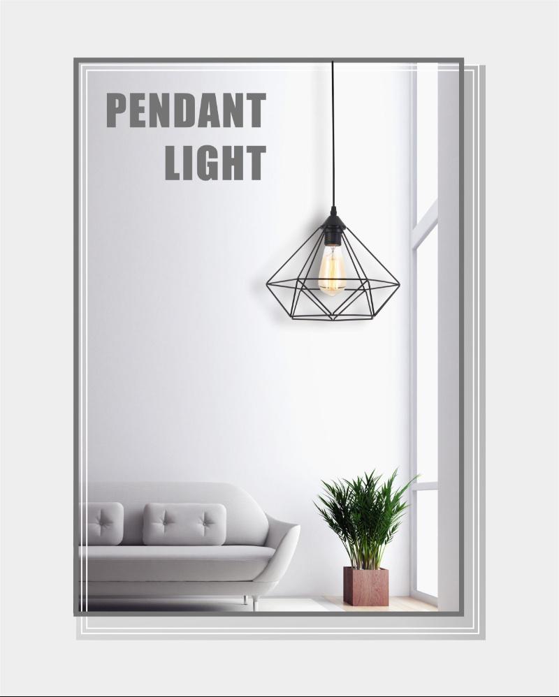 Simple Indoor Metal Pendant Lamp for Dining Room