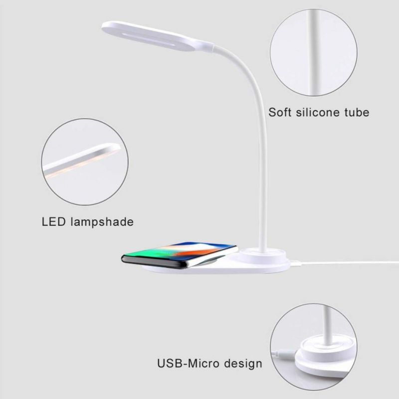 Trending Adjustable LED Desk Lamp with 10W Qi Wireless Charger