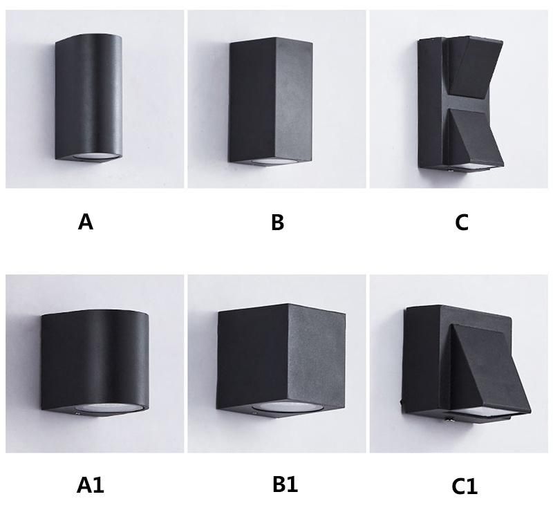 LED Outdoor Wall Lights Industrial White Black Wall Light Outside Bulkhead Light 4W 6W