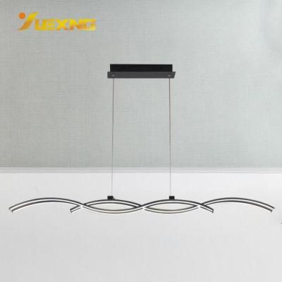 Modern Chinese Style LED Linear Strip Luxury Office Pendant Lamp Decorative Ceiling Lamp Lighting Light for Living Room