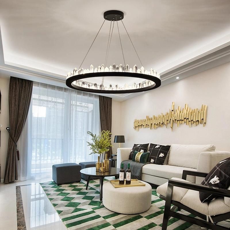 Nordic Chandelier Living Room Modern Bedroom Dining Room Crystal Pendant Lamp