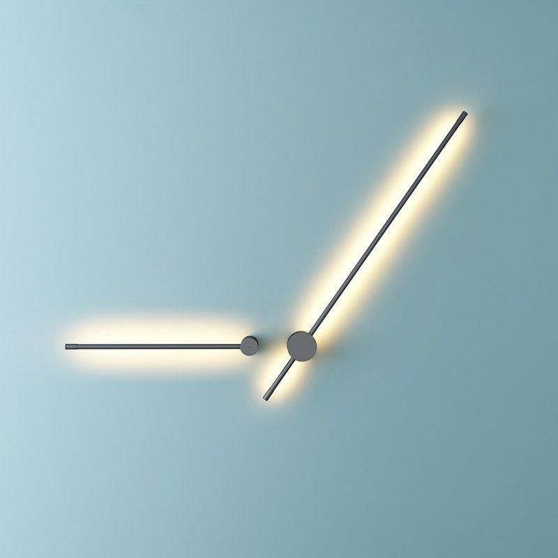 Simple Geometric Lines LED Wall Lamp Nordic Minimalist Living Room Home Decor Sofa Background Wall Light Bedroom Bedside Lamps