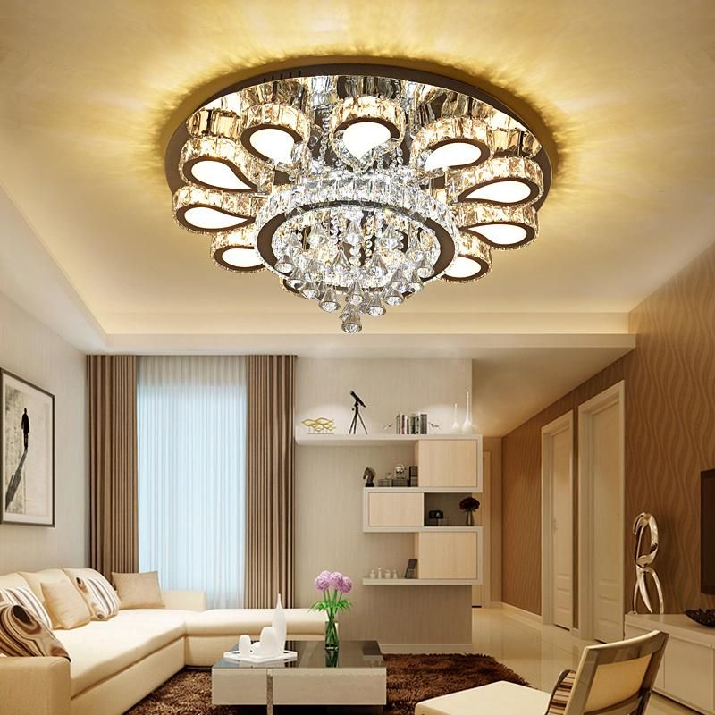 Flush Mount Beautiful Crystal Ceiling Light Indoor House Ceiling Lamp Fixtures (WH-CA-03)