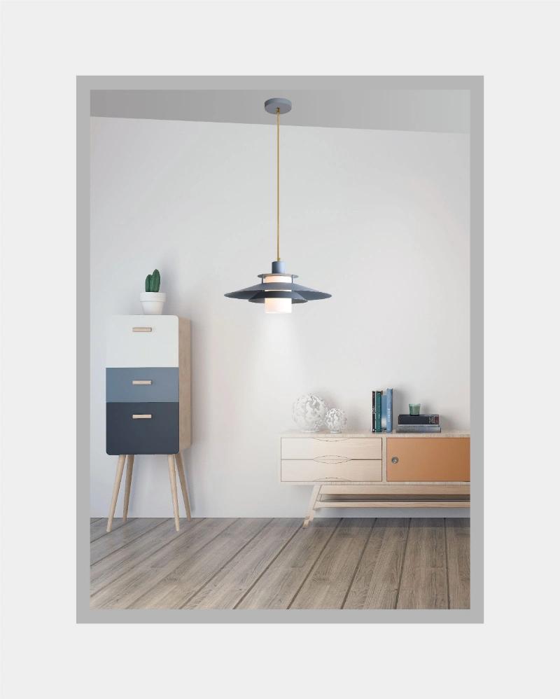 Nodric Style Interior Decorative Hanging Lamp with Glass Tube