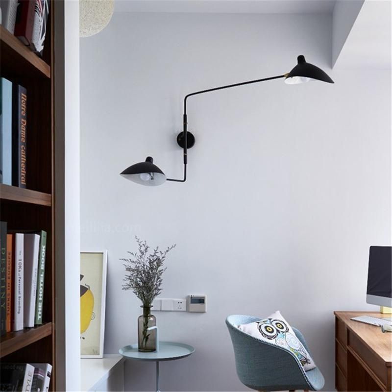 Nordic Dawn Spider Serge Mouille Wall Lights Rotary Long Pole Swing Arm Wall Lamps (WH-VR-03)