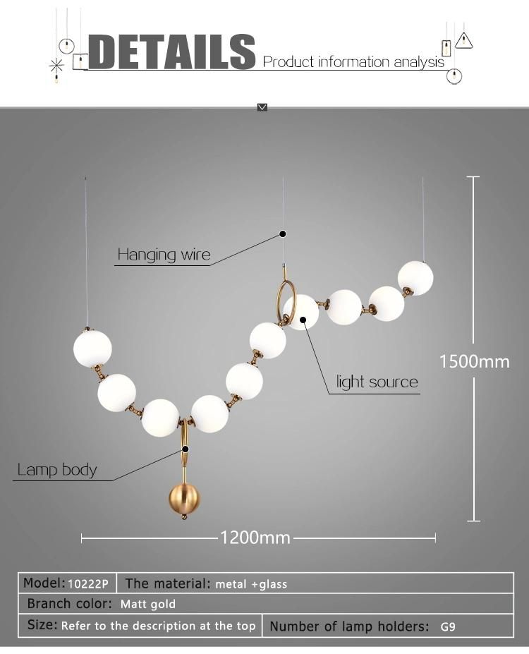 Luxury Style Decorative Design Chandelier Lamp with LED Pendant Lighting