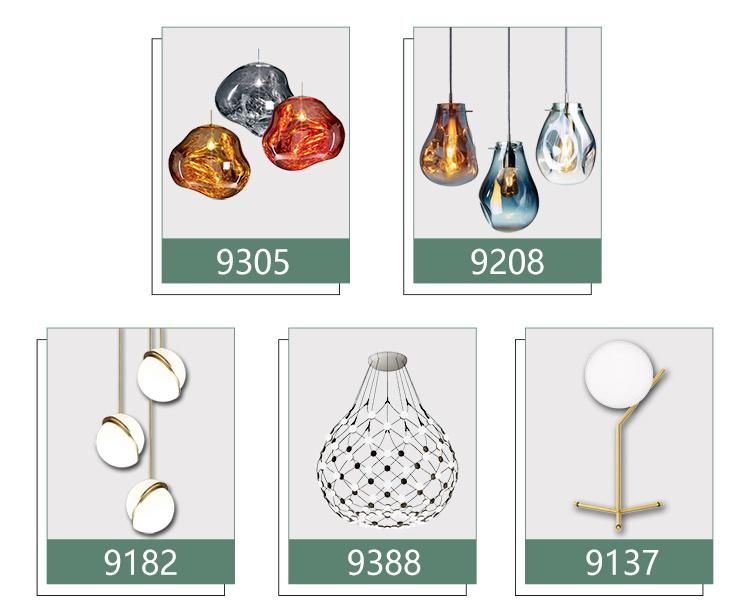 Modern Golden Lotus Leaf Pendant Lamp Hotel Lobby Creative Light Luxury