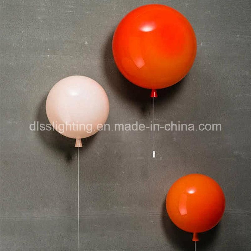 Modern Novelty Design Glass Beautiful Balloon Wall Light for Kid′s Gift