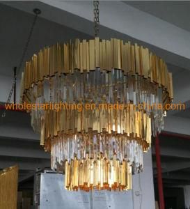 Modernsteel Crystal Chandelier Lamp (WH-6651Z)