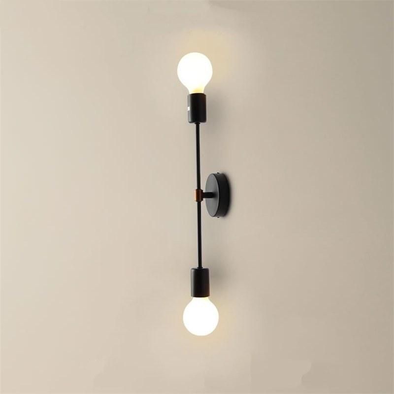 Creative Bedside Iron Double Head LED Wall Lamps Bedside Lamp (WH-VR-17)