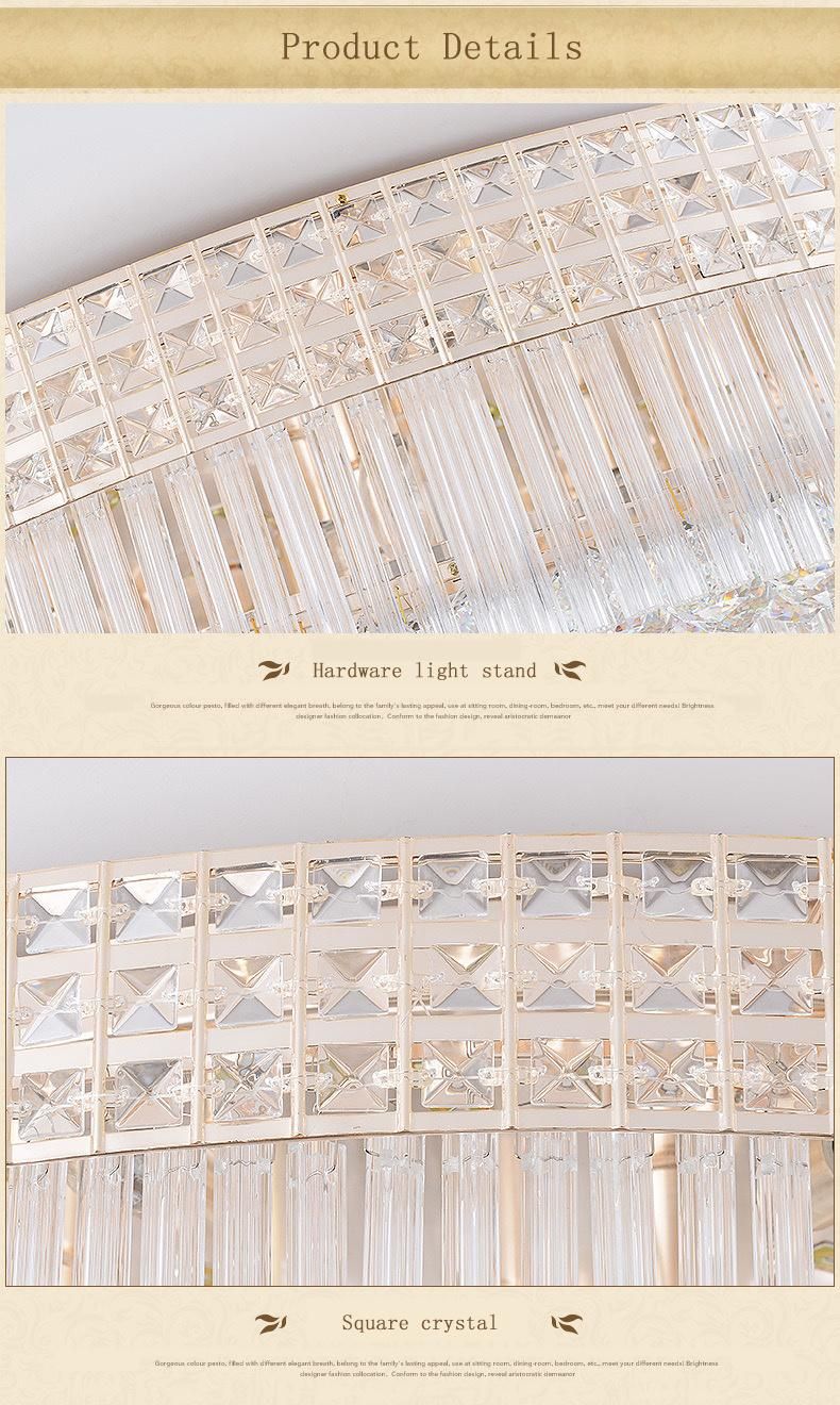 Ceiling Light Chandelier Lamp Large Crystal Pendant Chandeliers for High Ceilings Manufacturer