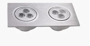 LED Ceiling Light 2X3*1W Square