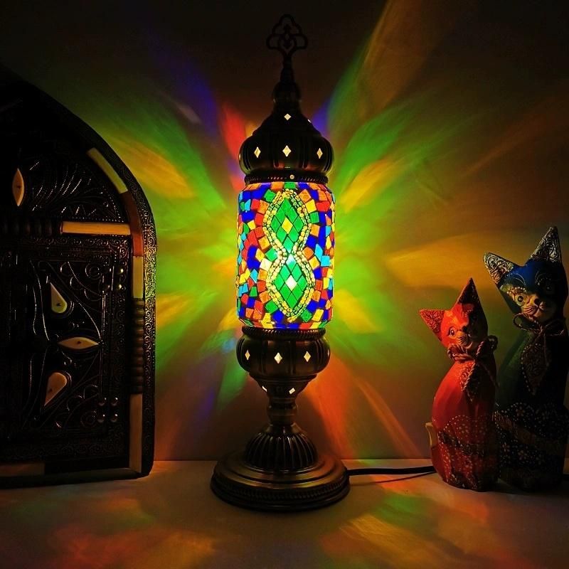 Southeast Asia Table Lamp Mediterranean Turkish E14 Table Lamps for Bedroom Bedside (WH-VTB-05)