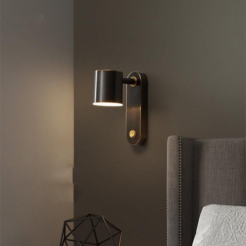 Copper Wall Lamp for Modern Bedside Lamp Creative Living Room Wall Hotel Light