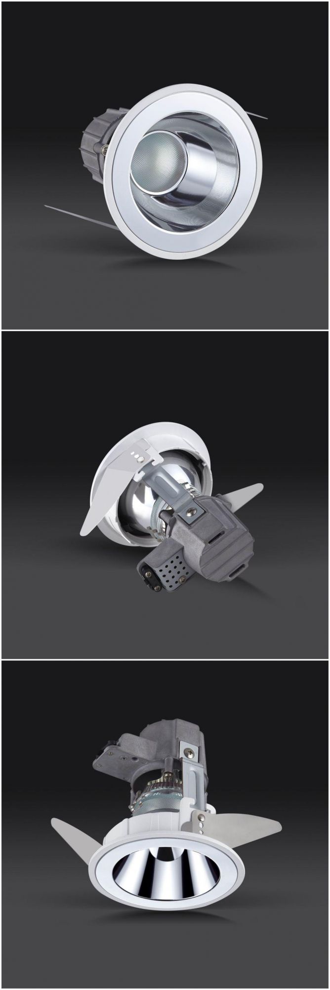 Cast Aluminum GU10 MR16 Round Tilt Recessed LED Downlight
