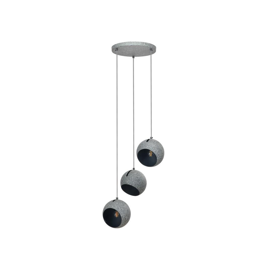 Nordic Minimalist Cement E27 Lamp Base Industrial Loft Hanging Concrete Round Ball Pendant Light
