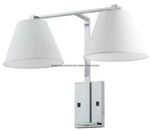 Double Wall Lamp with Polished Chrome Finish